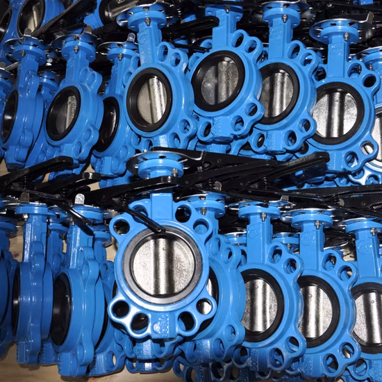 工場 OEM 産業 DN50 Pn16 Di 手動ステンレス鋼ウェーハ バタフライ バルブ
